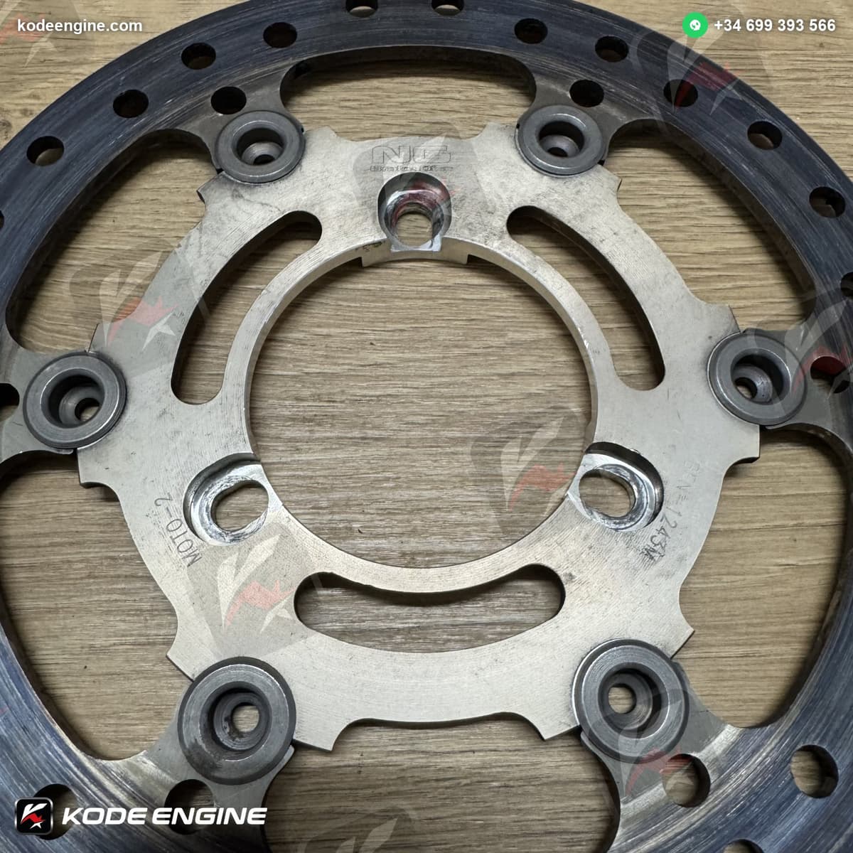 NG Rear Brake Discs – Grey Finish (Moto2 Spec) 2