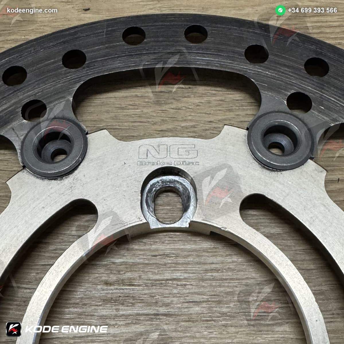 NG Rear Brake Discs – Grey Finish (Moto2 Spec) 5