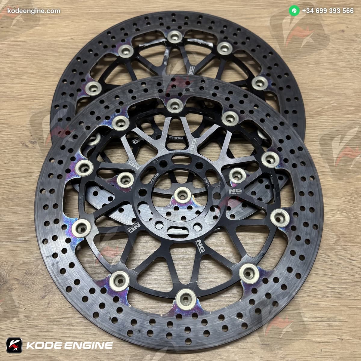 NG Moto2 Vented Front Brake Discs – Brand New (Pair) 2