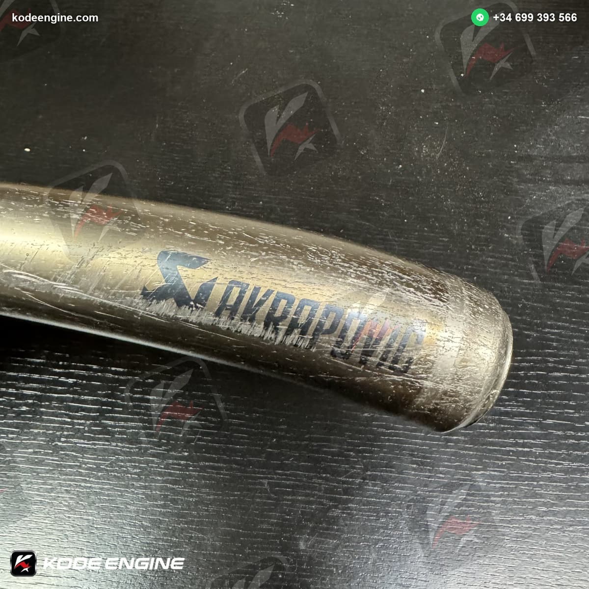 Akrapovic Exhaust Can – 2012 Moto3 KTM – Right Exit (Heavily Used) 2
